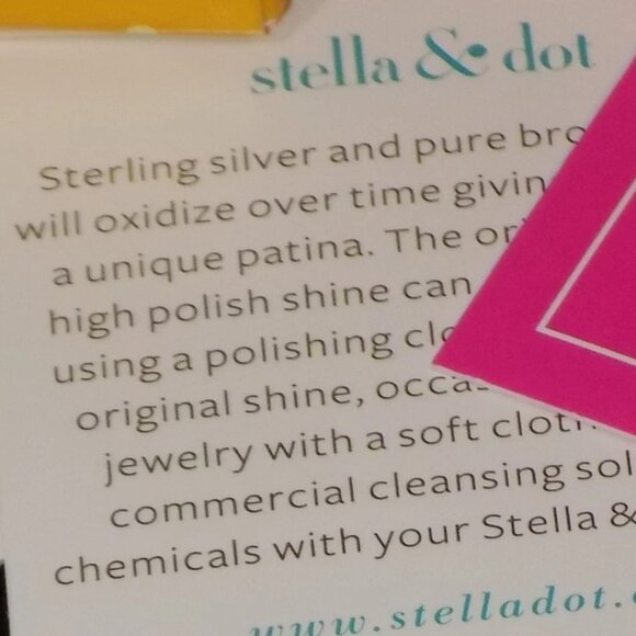 Lot of 6 New Stella & Dot Jewelry Bundle. Sterling Silver, Natural Stone, Rebel - Picture 3 of 16
